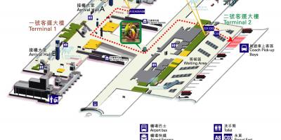 Kaart van de luchthaven van Hong Kong