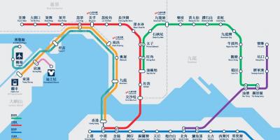 MTR-station Causeway bay kaart