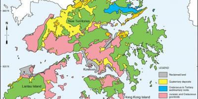 Geologische kaart van Hong Kong
