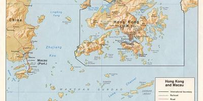 Kaart van Hong Kong en Macau