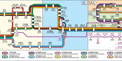 HK spoorweg kaart