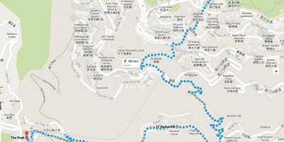 Hong Kong wandelpaden kaart
