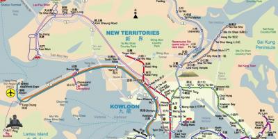 Kowloon tong MTR-station kaart