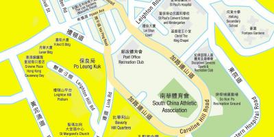 Het MTR-station Olympic kaart