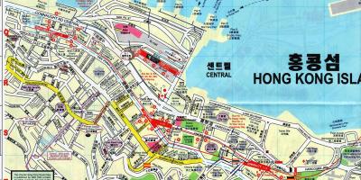 Kaart van Sheung Wan, Hong Kong