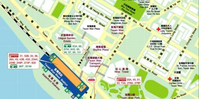 Tsuen Wan West station kaart