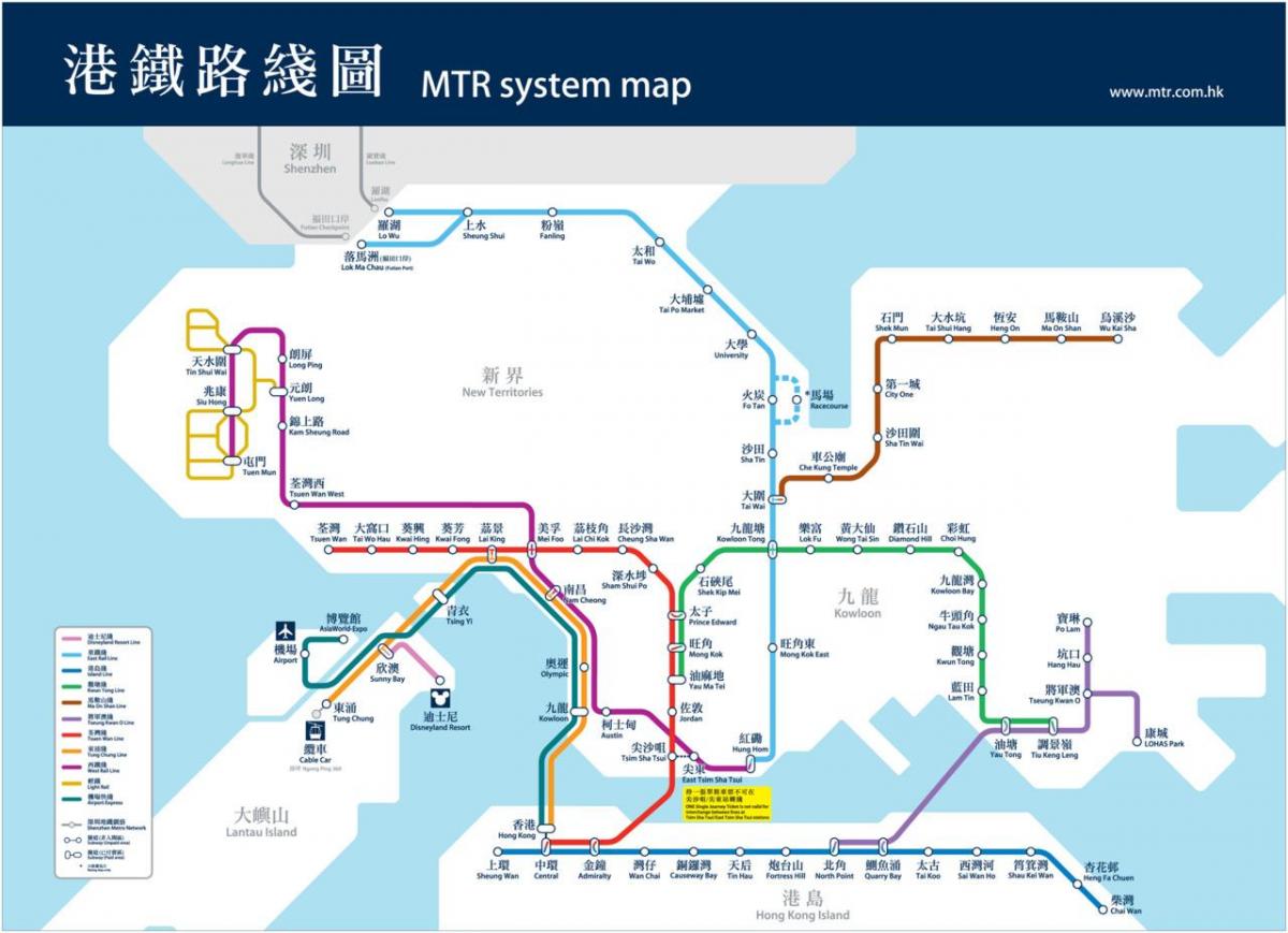 Hong Kong buis kaart