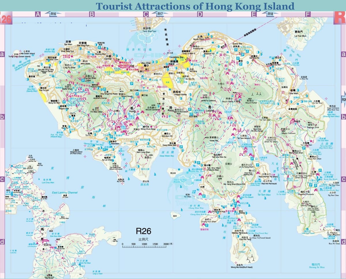 Hong Kong op de kaart